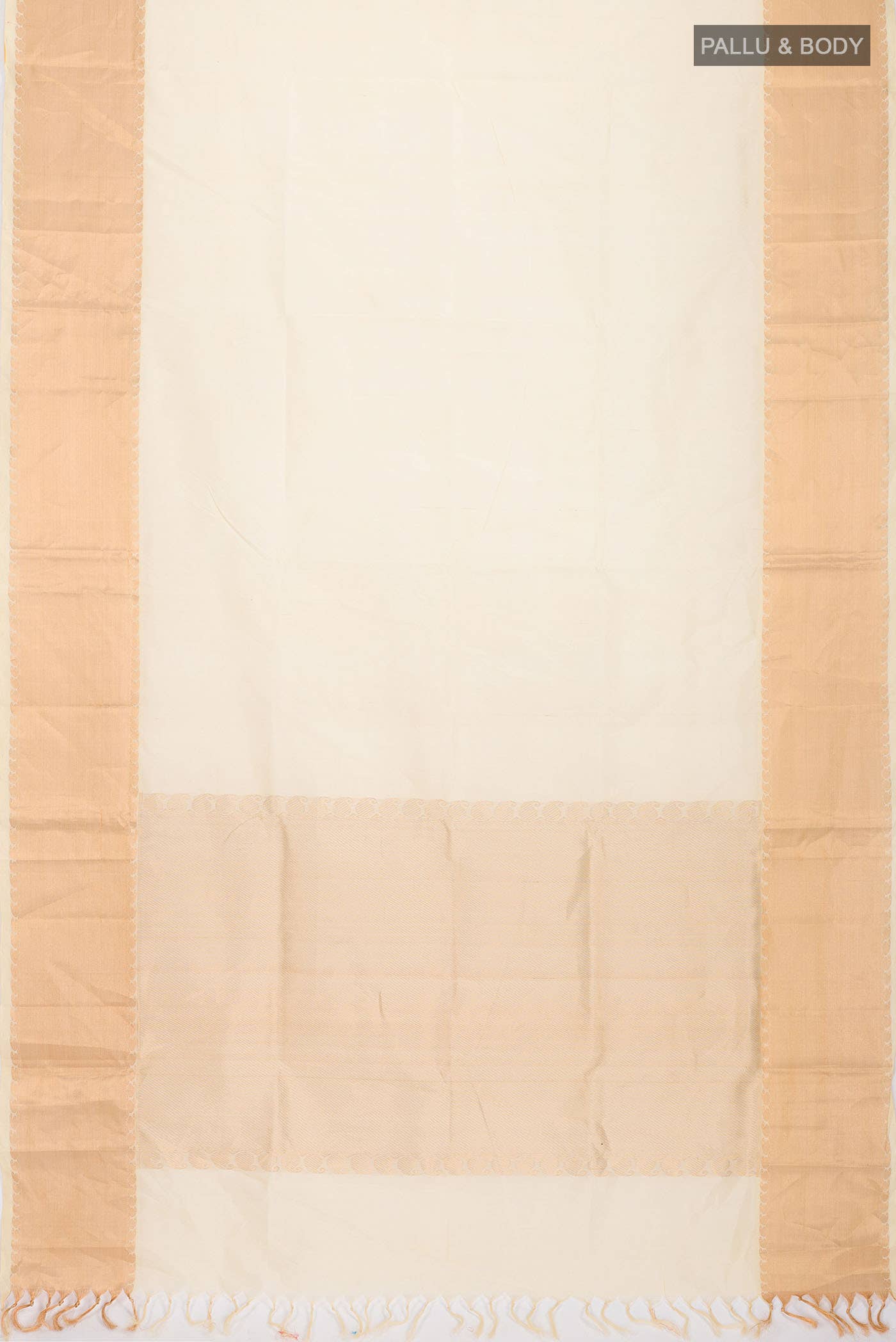 Cream Silk Cotton Saree