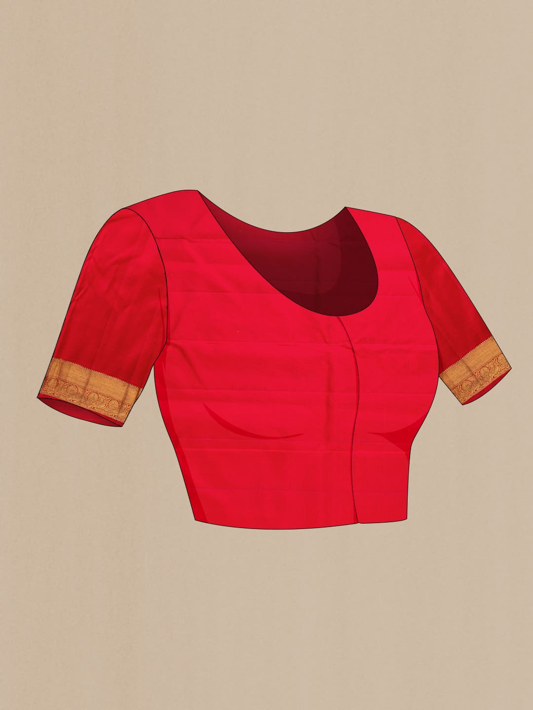 Pure Silk Pure Zari Orange Dual Tone Kanchipuram Saree
