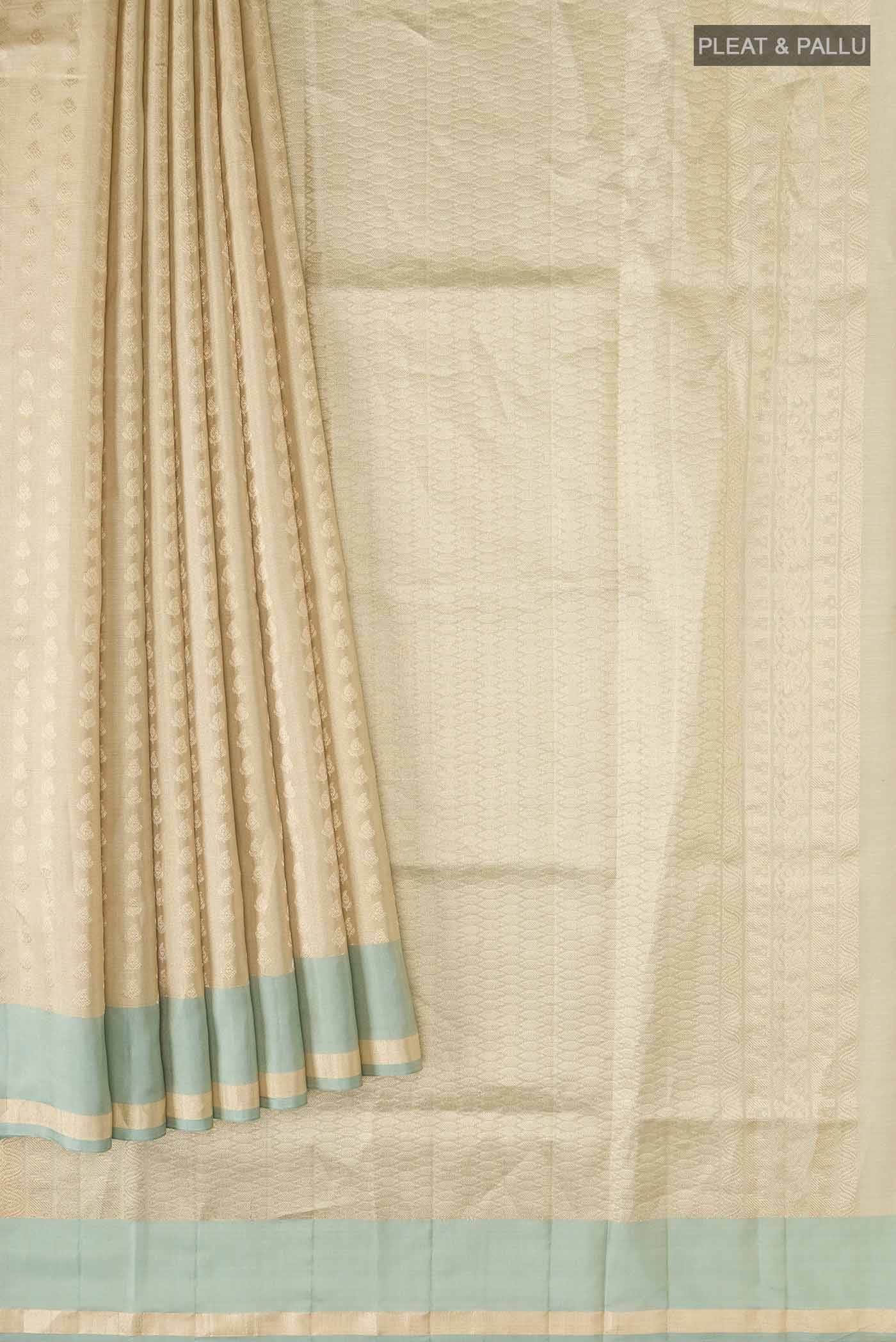 Beige Soft Silk Saree