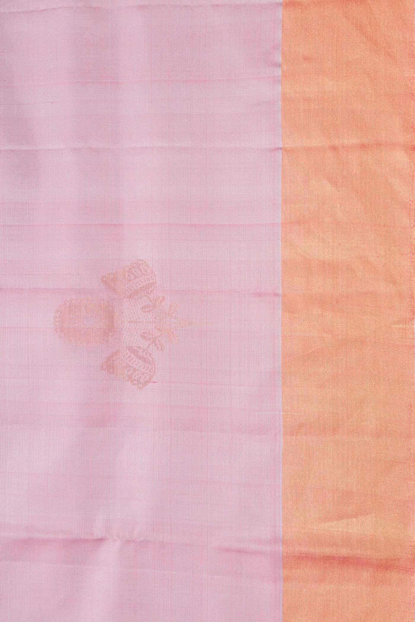 Lavender Dual Tone Soft Silk Saree