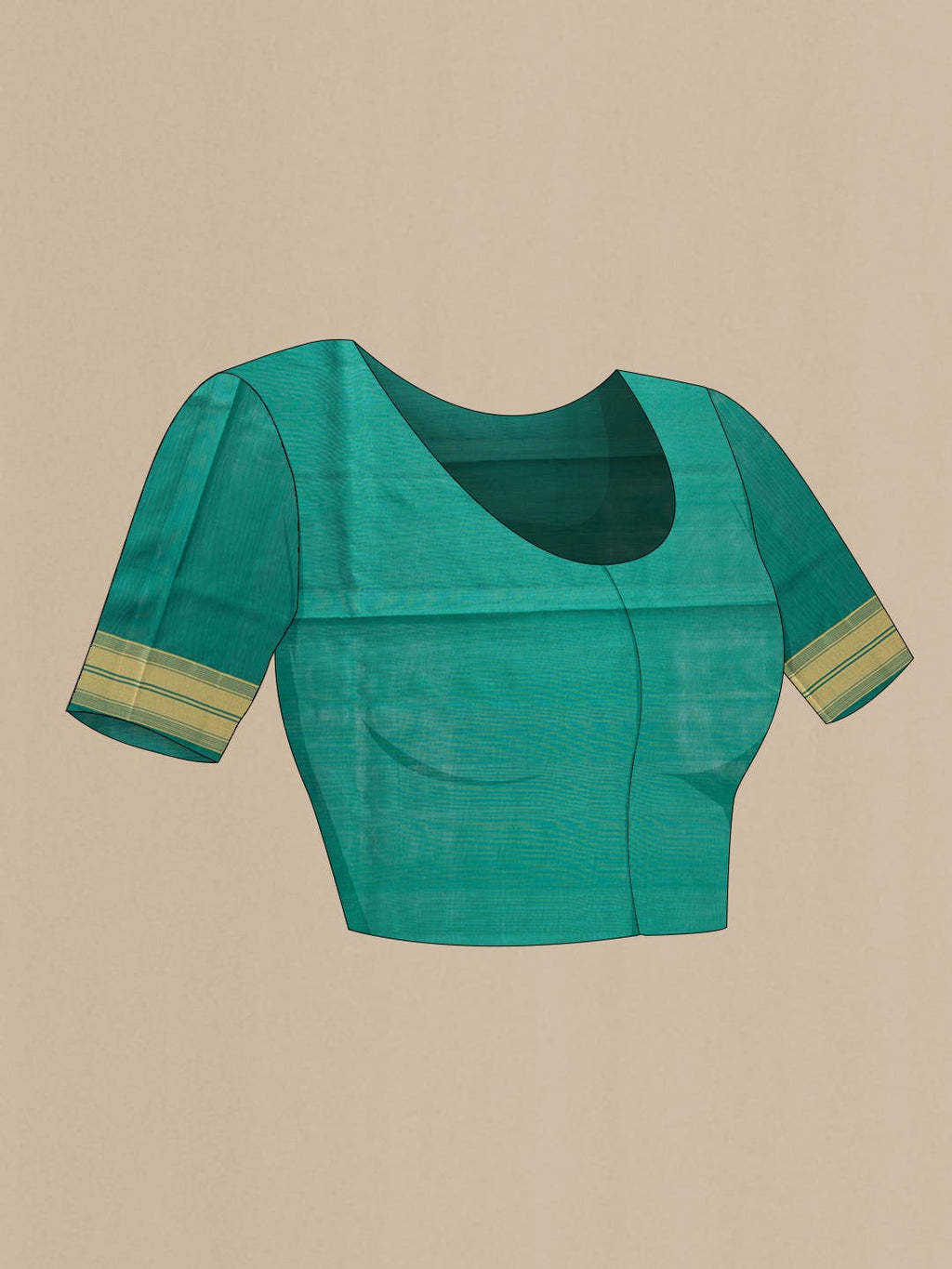 Green Dual Tone Soft Silk Saree