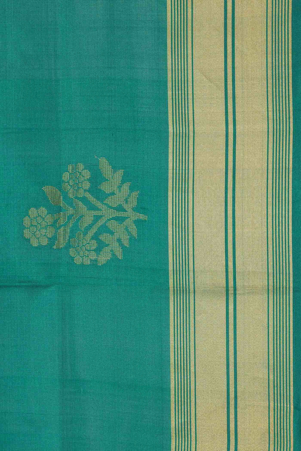 Green Dual Tone Soft Silk Saree