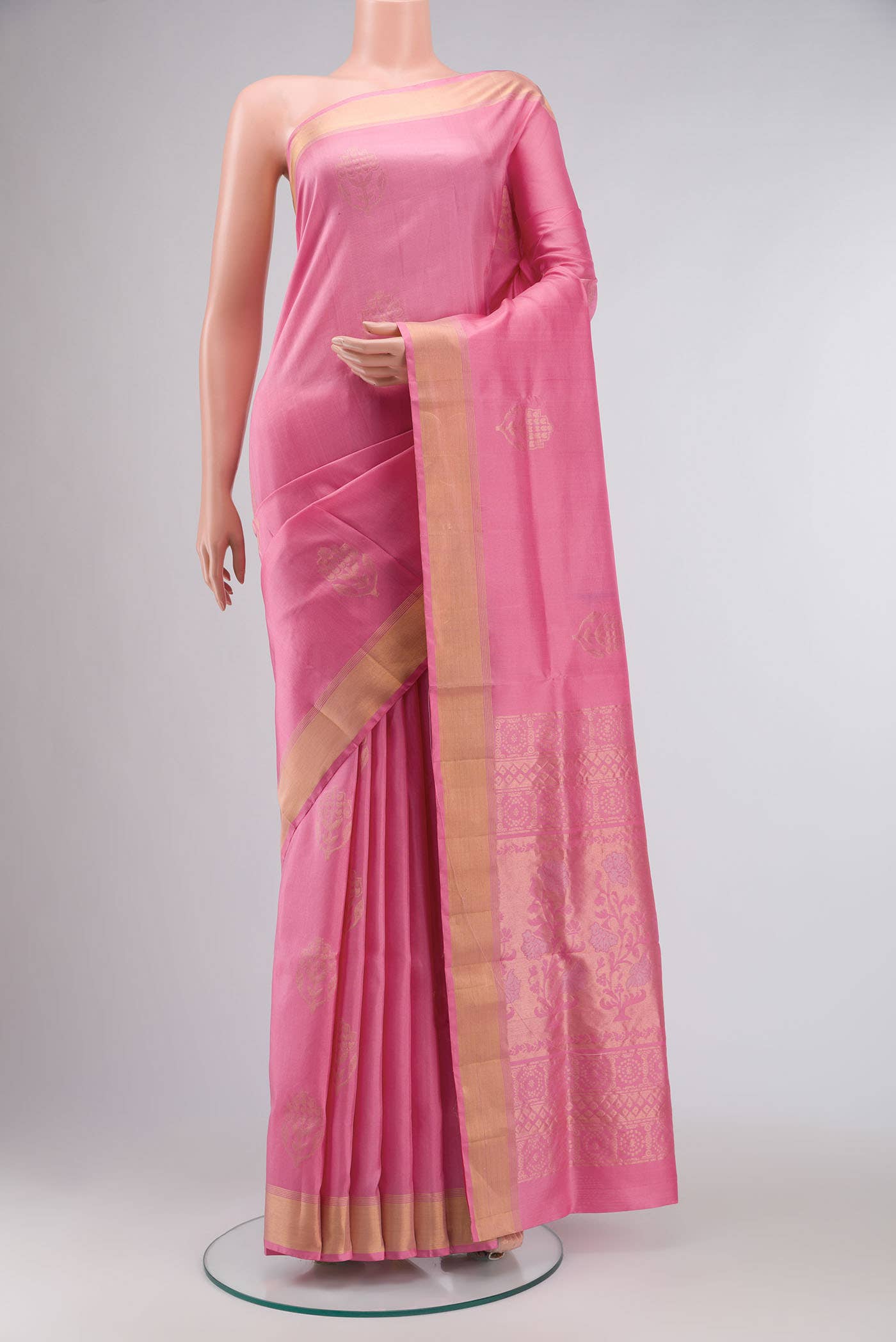 Pink Soft Silk Saree