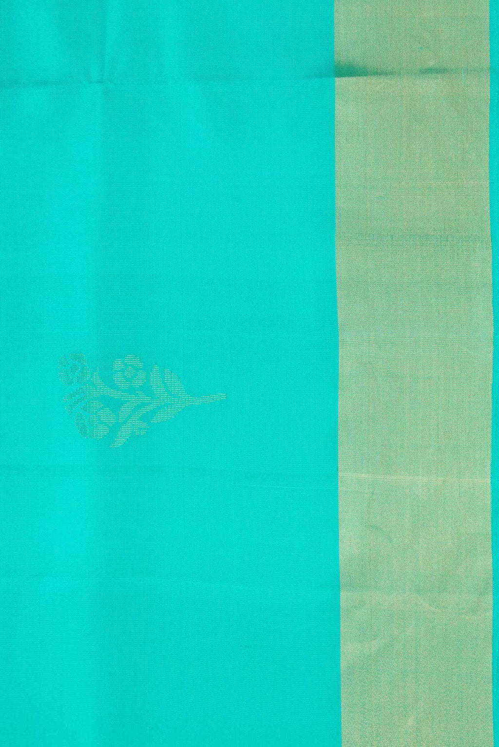 Sea Green Dual Tone Soft Silk Saree