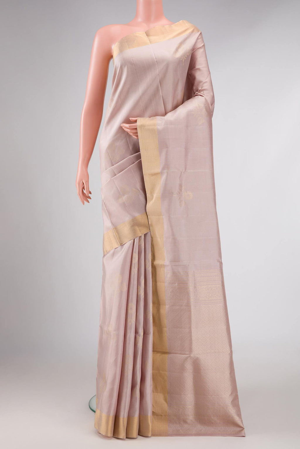Pink Dual Tone Soft Silk Saree