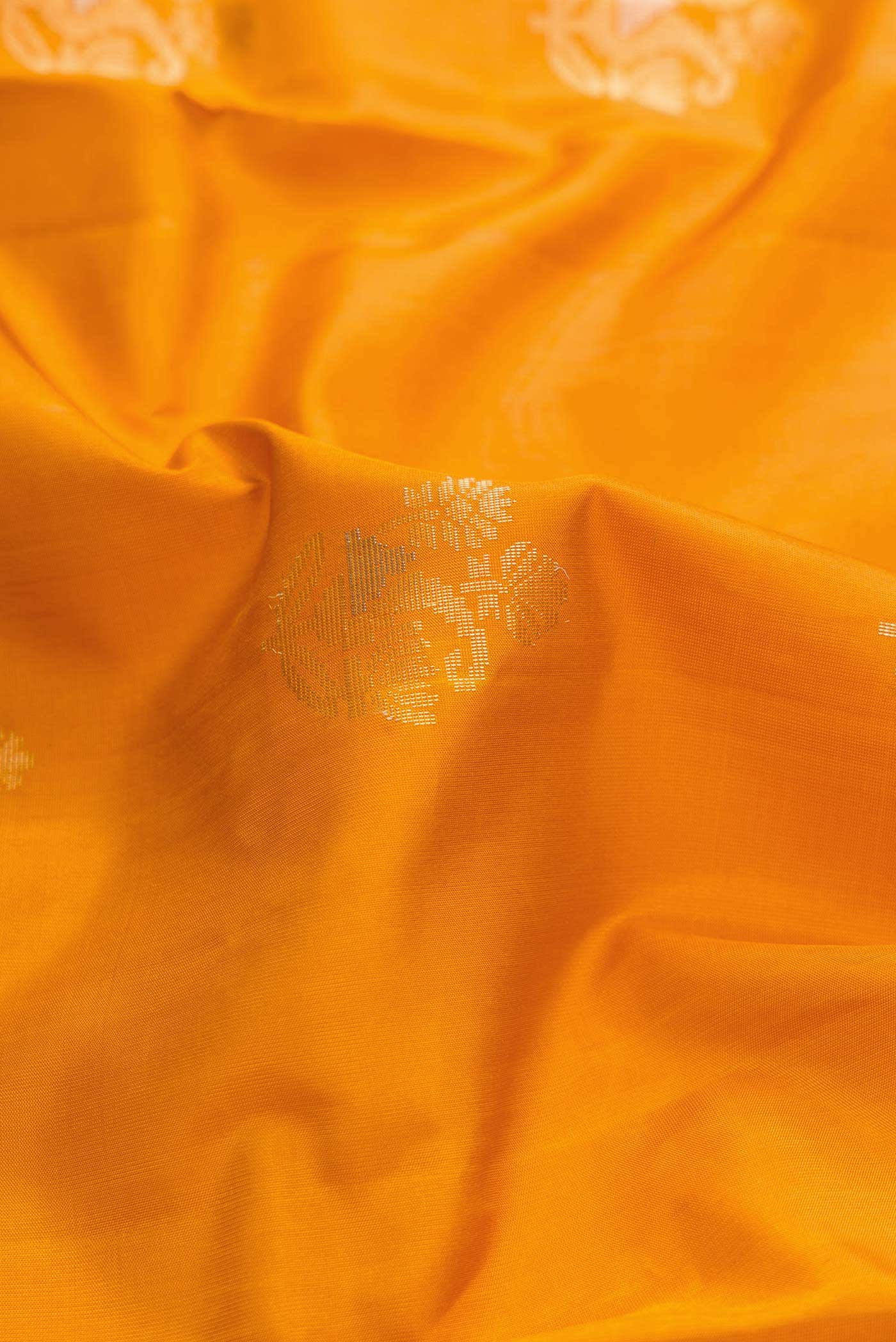 Mustard Dual Tone Soft Silk Saree