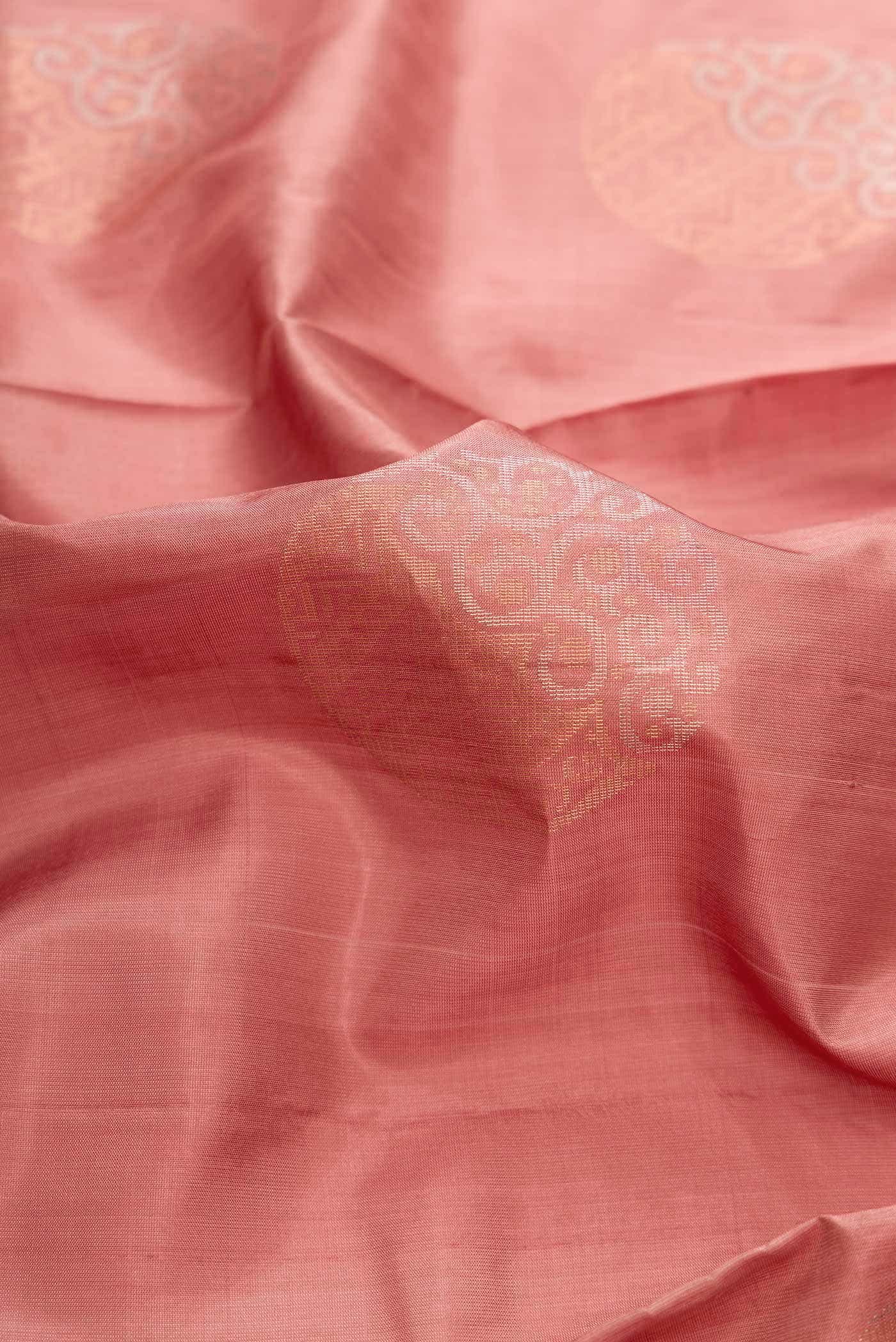 Rose Gold Dual Tone Soft Silk Saree