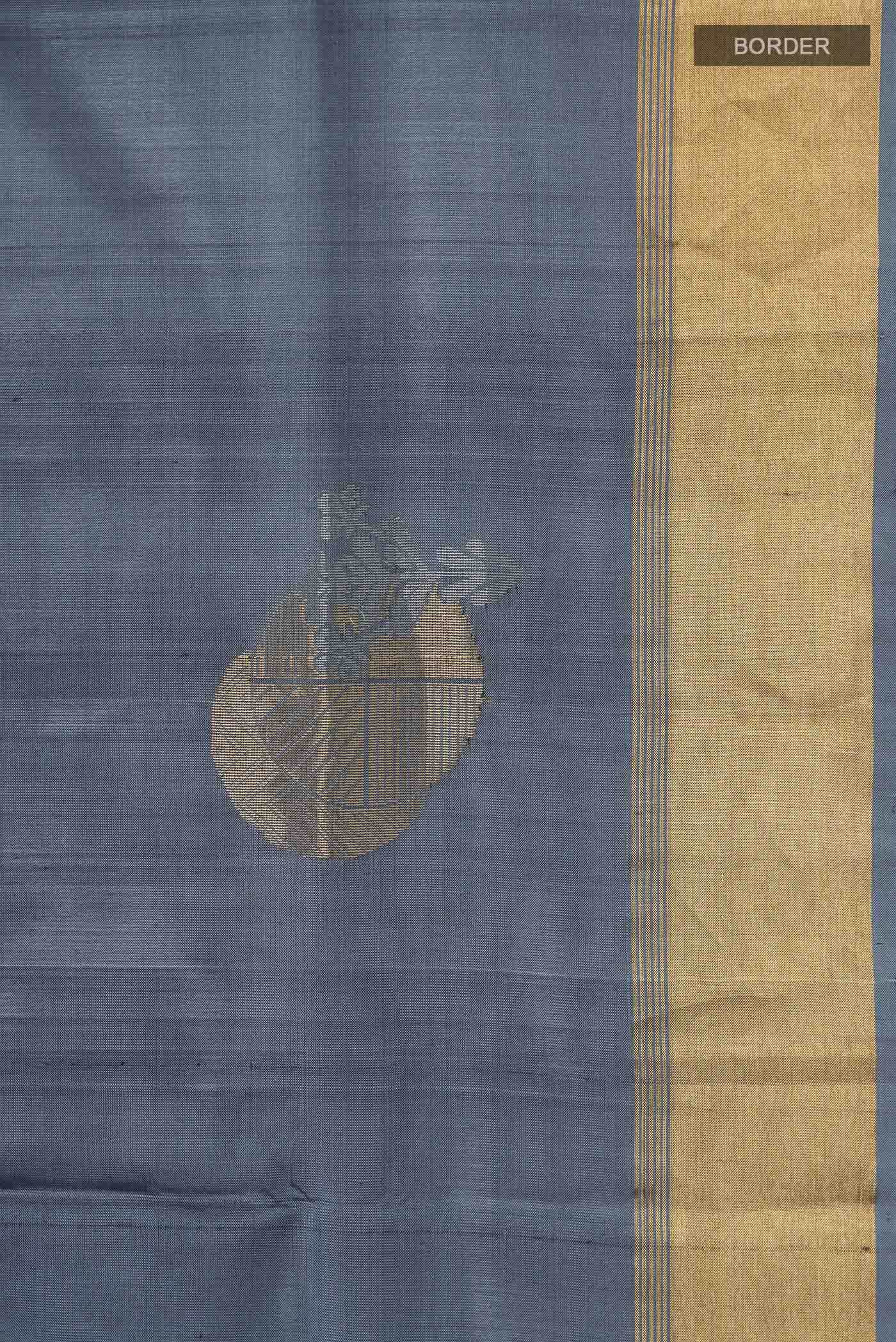 Grey Soft Silk Saree