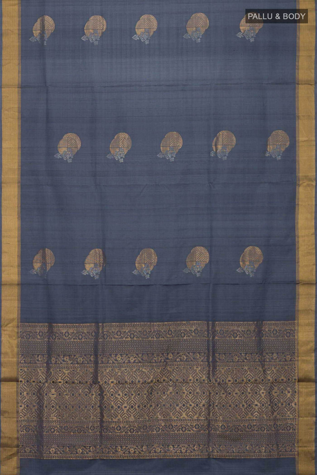 Grey Soft Silk Saree