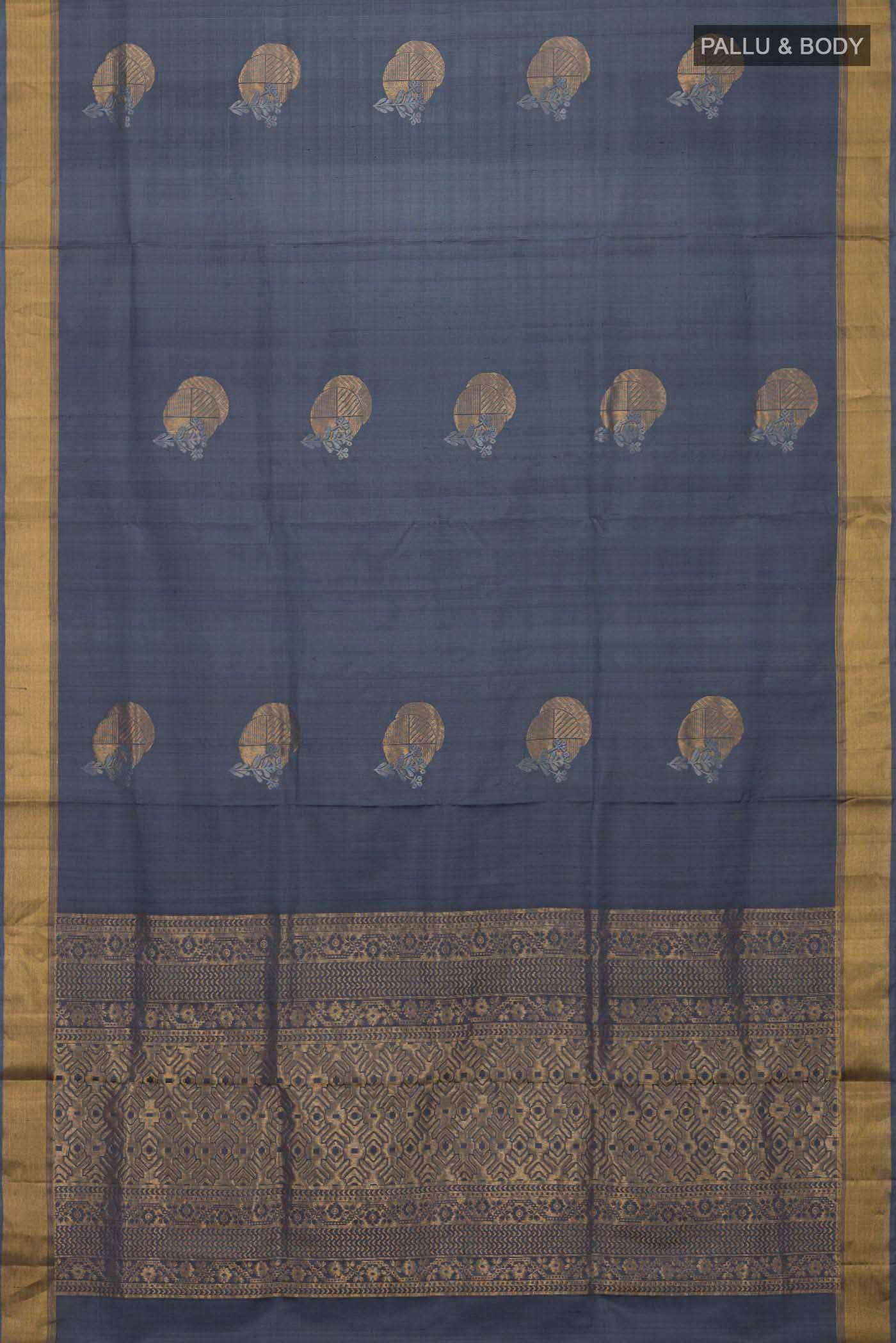 Grey Soft Silk Saree