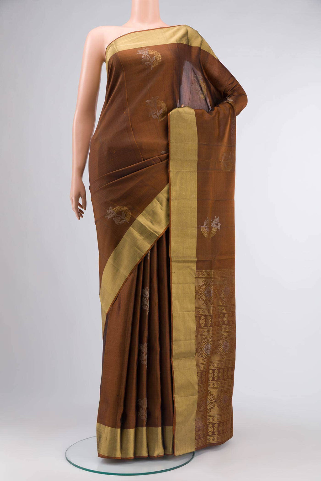 Brown Soft Silk Saree