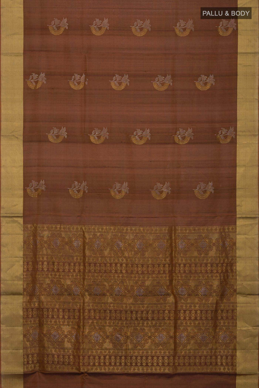 Brown Soft Silk Saree