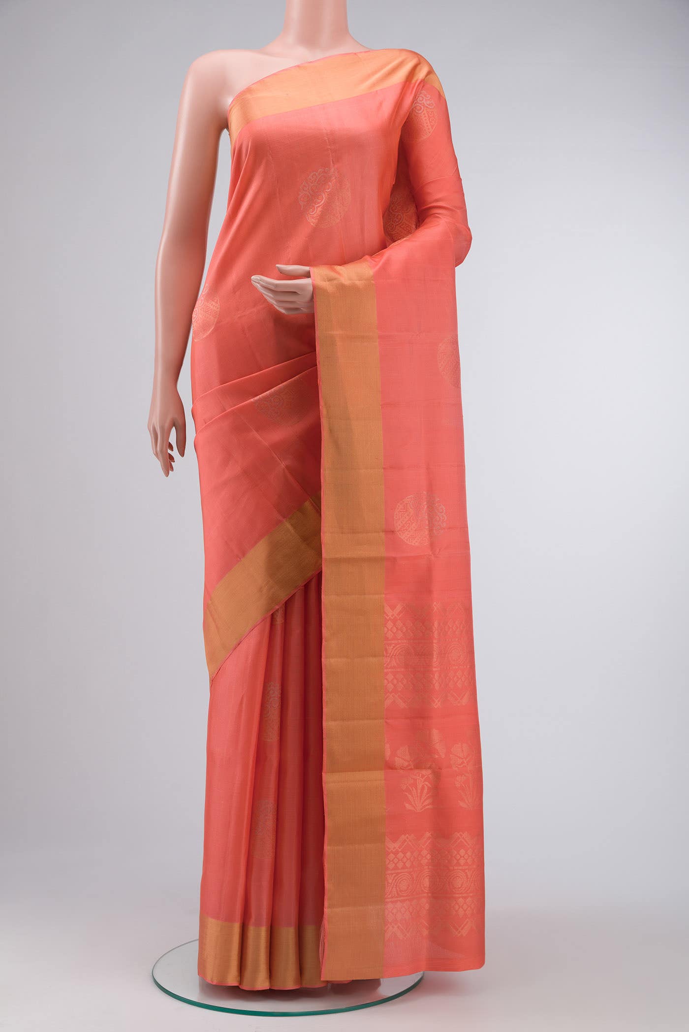 Orange Soft Silk Saree