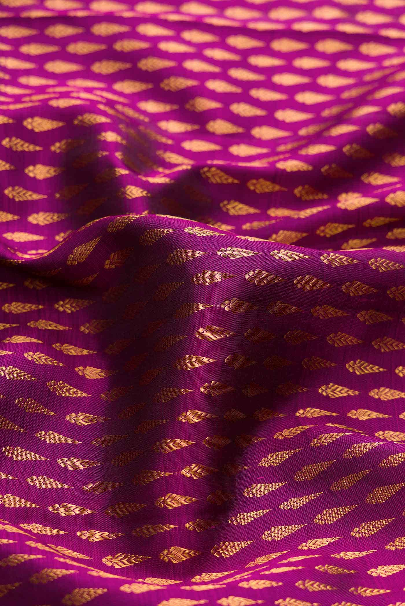 Magenta Dual Tone Kanchipuram Silk Saree