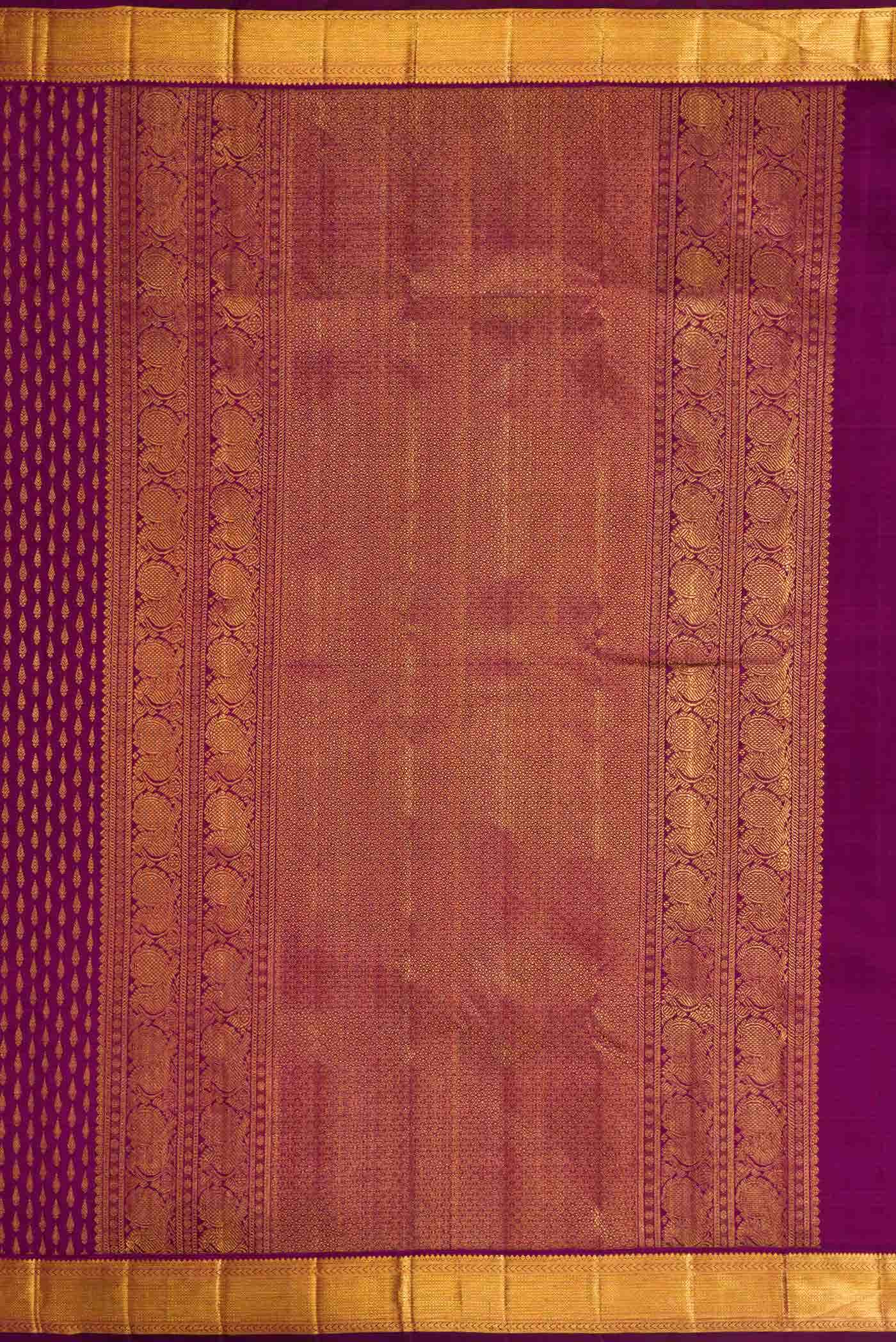 Magenta Dual Tone Kanchipuram Silk Saree