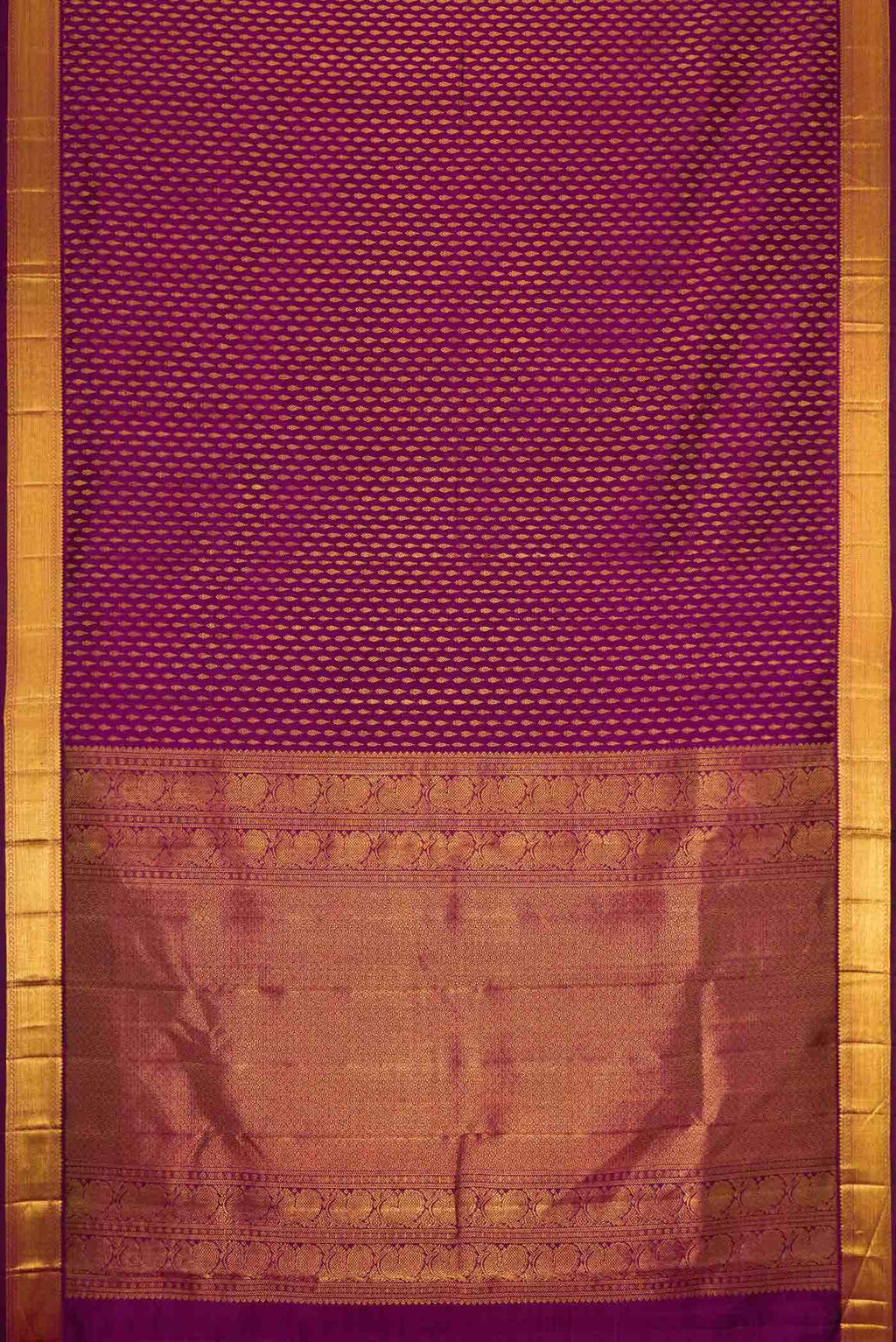 Magenta Dual Tone Kanchipuram Silk Saree
