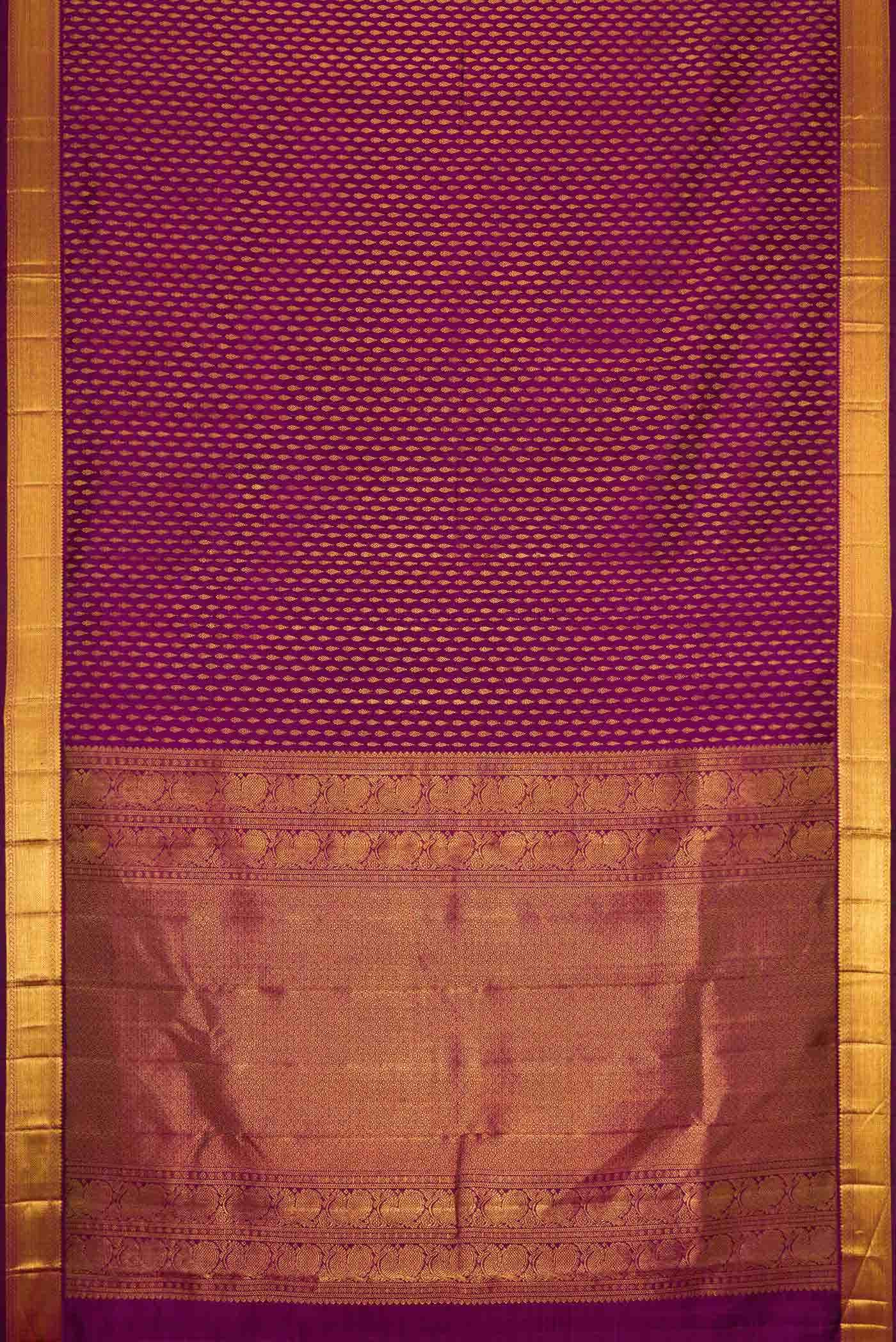 Magenta Dual Tone Kanchipuram Silk Saree