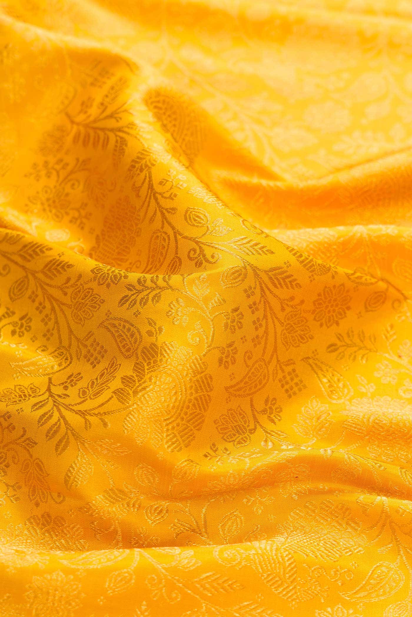 Gold Dual Tone Kanchipuram Silk Saree
