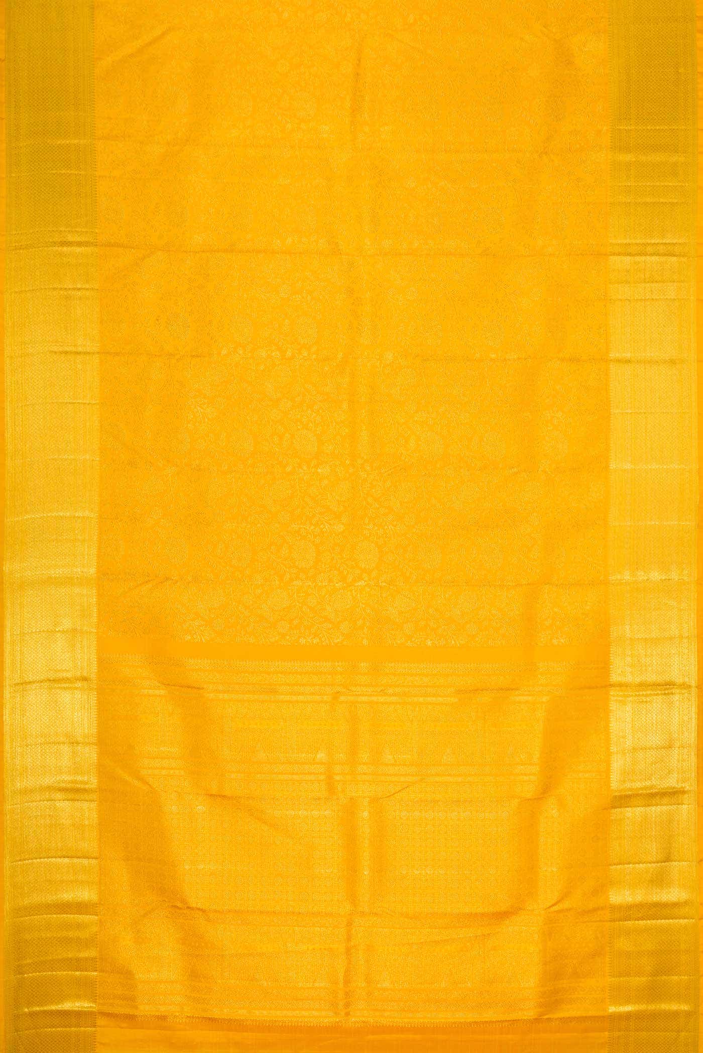 Gold Dual Tone Kanchipuram Silk Saree