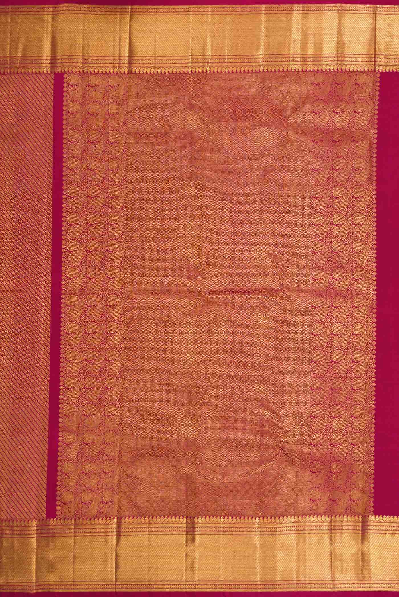 Maroon Dual Tone Kanchipuram Silk Saree