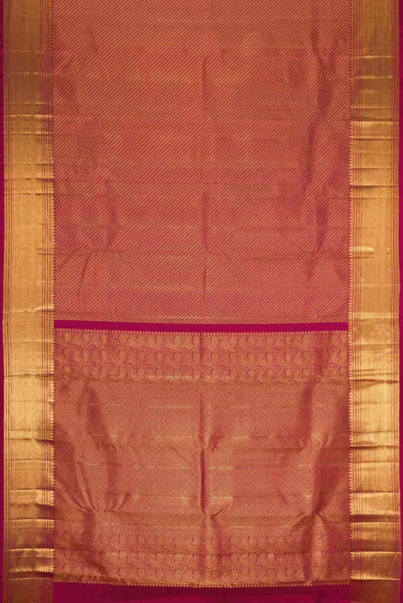 Maroon Dual Tone Kanchipuram Silk Saree