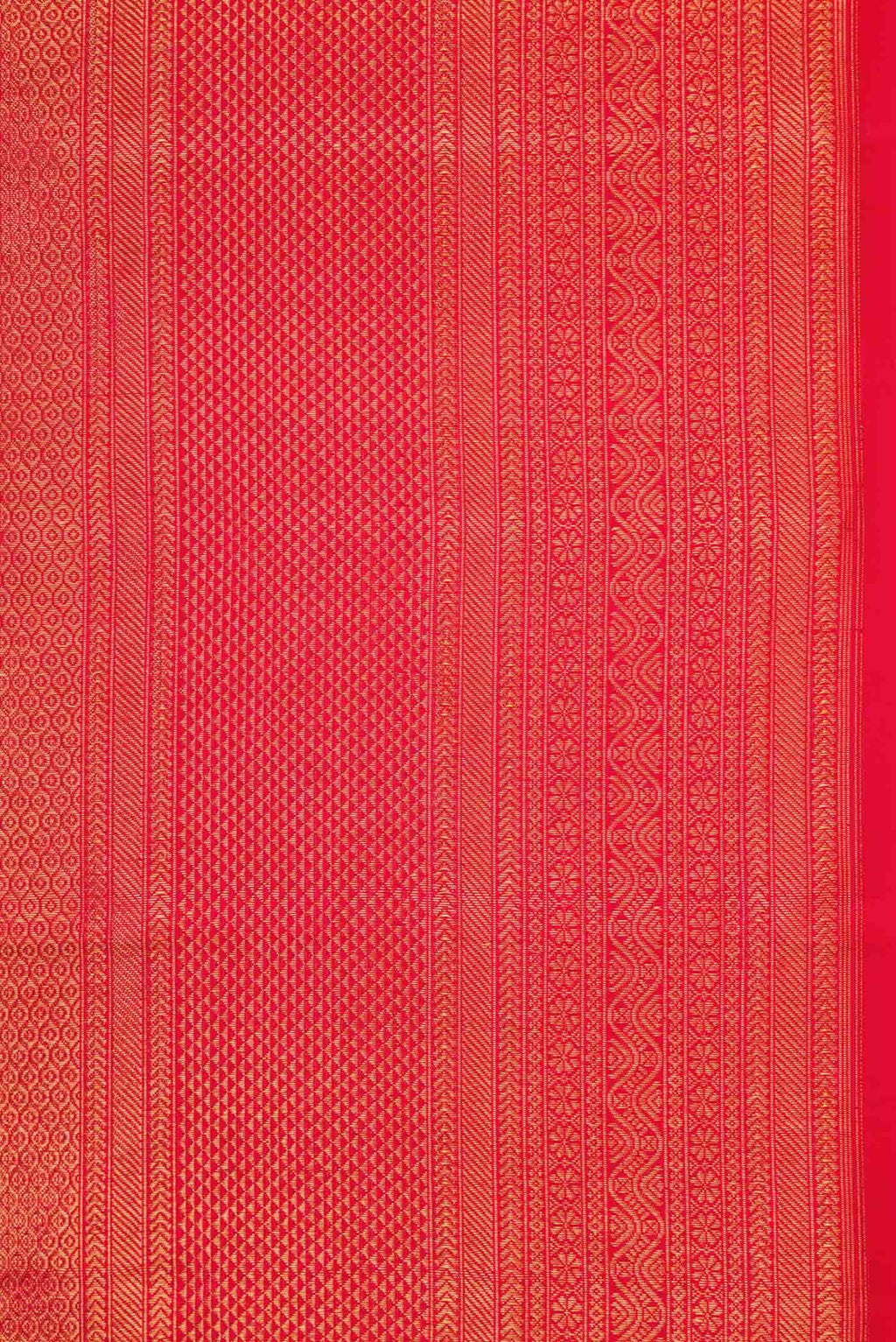 Red Dual Tone Kanchipuram Silk Saree