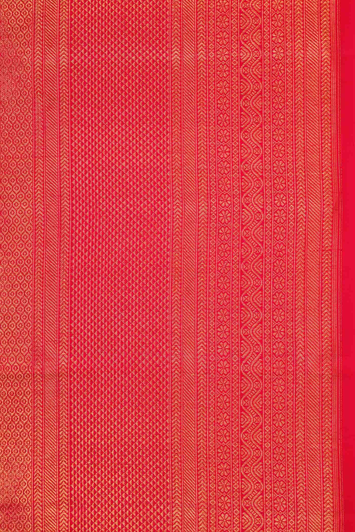 Red Dual Tone Kanchipuram Silk Saree