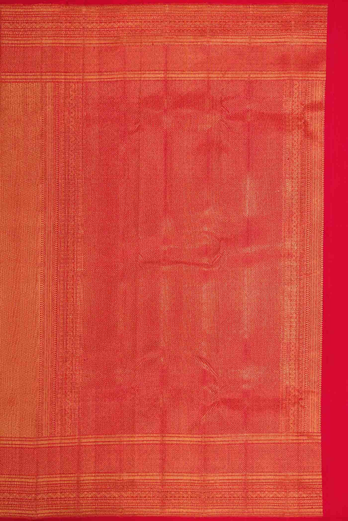 Red Dual Tone Kanchipuram Silk Saree