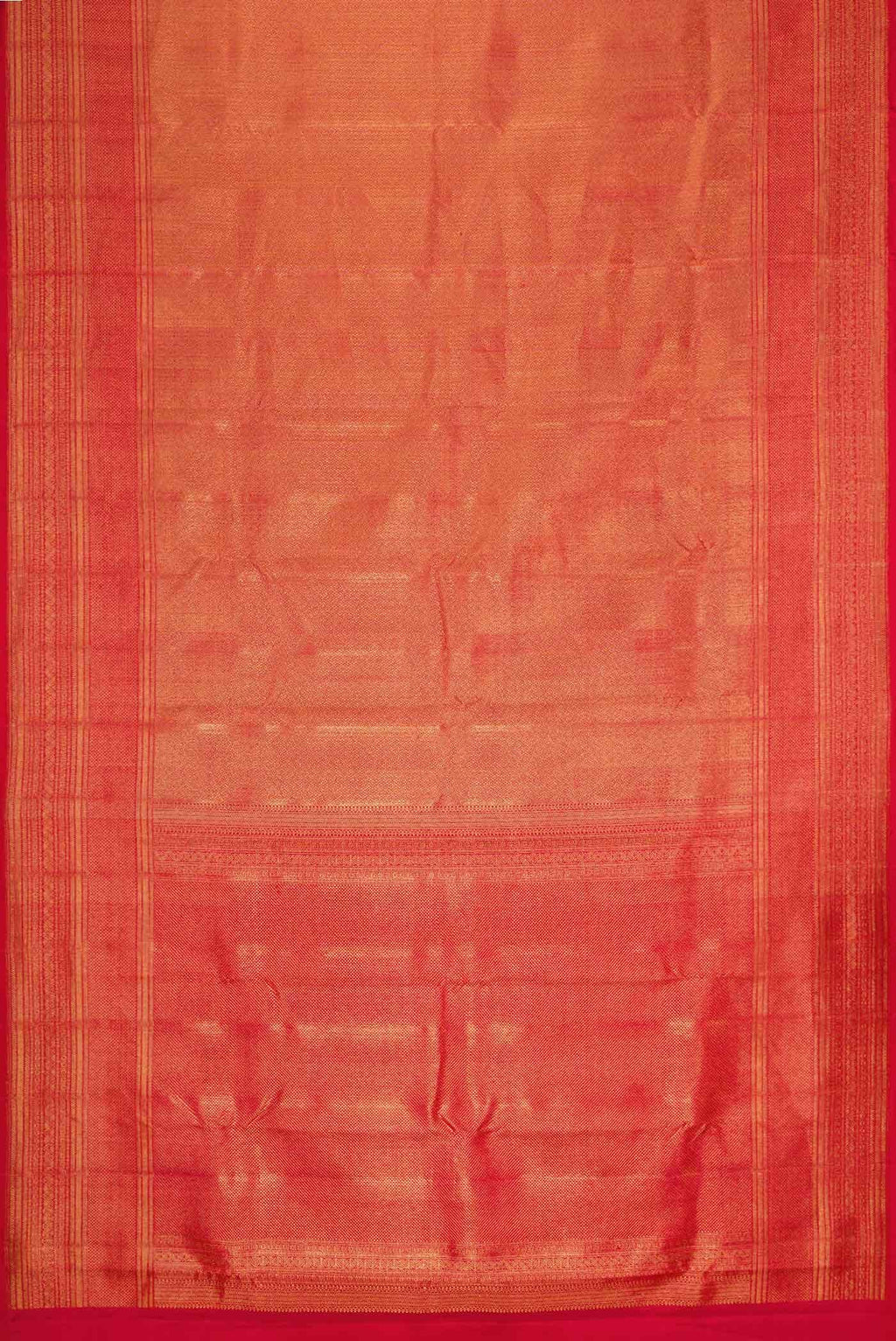 Red Dual Tone Kanchipuram Silk Saree