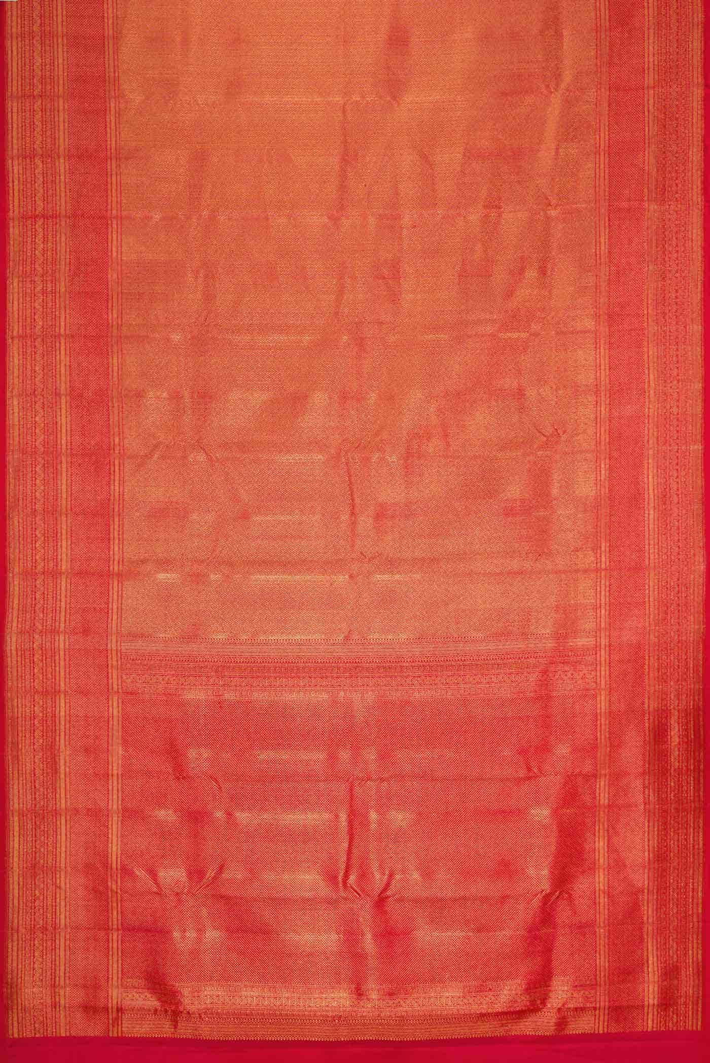 Red Dual Tone Kanchipuram Silk Saree