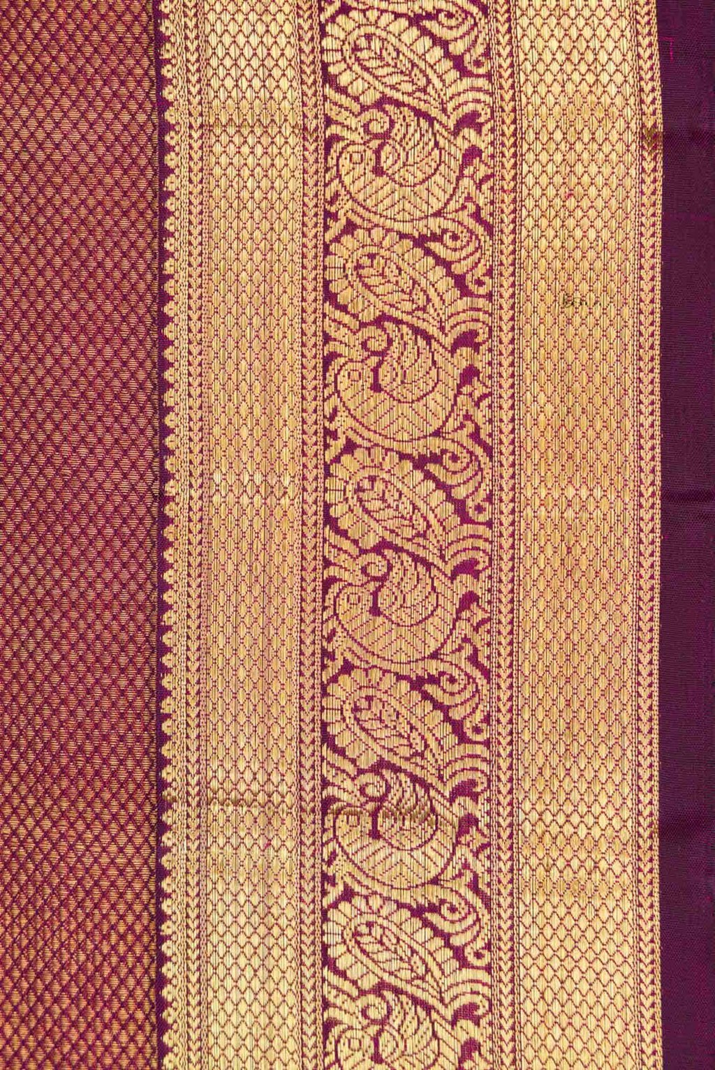 Burgundy Dual Tone Kanchipuram Silk Saree