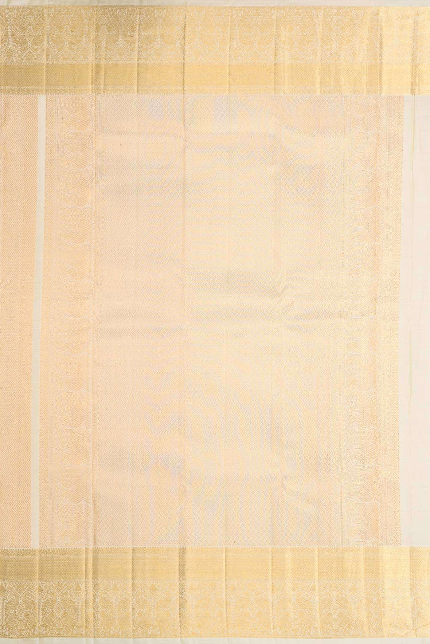 Sandal Dual Tone Kanchipuram Silk Saree