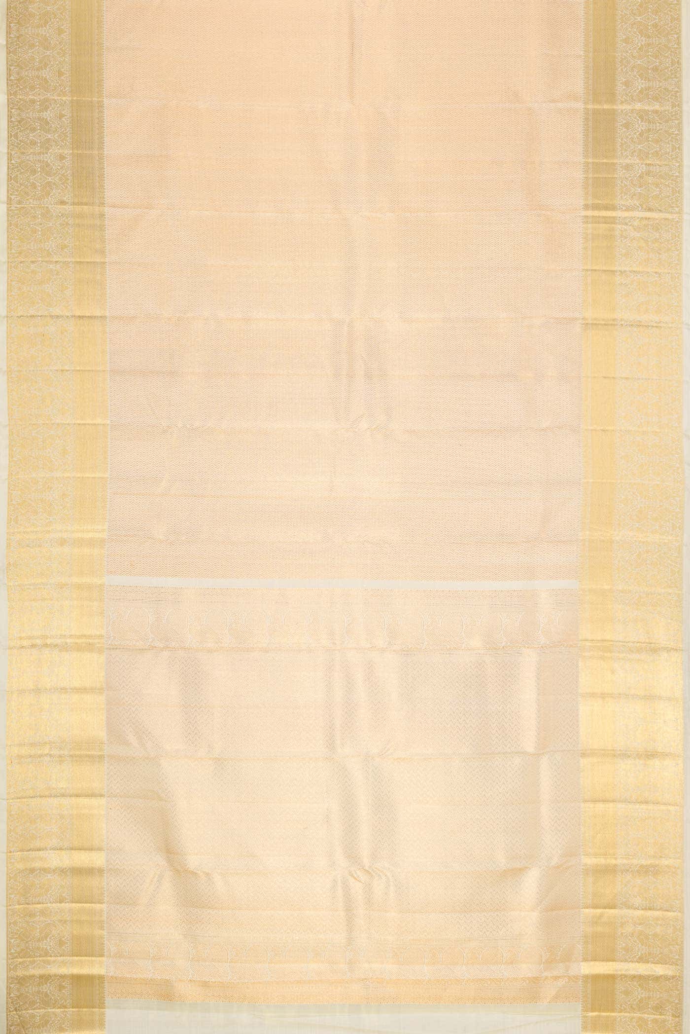 Sandal Dual Tone Kanchipuram Silk Saree