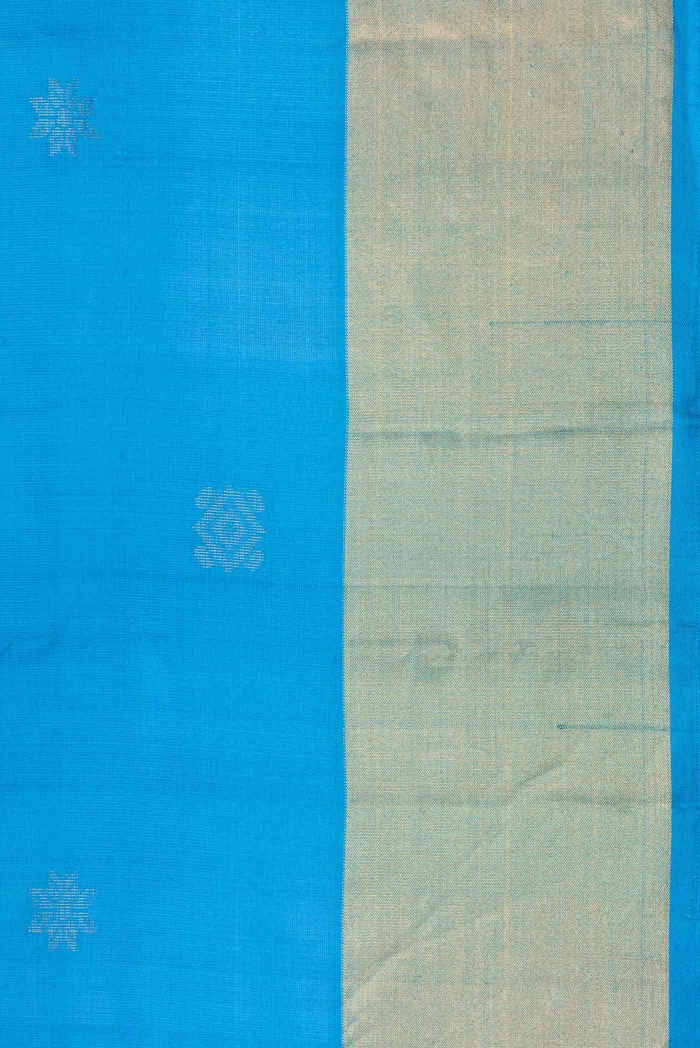 Sky Blue Dual Tone Soft Silk Saree