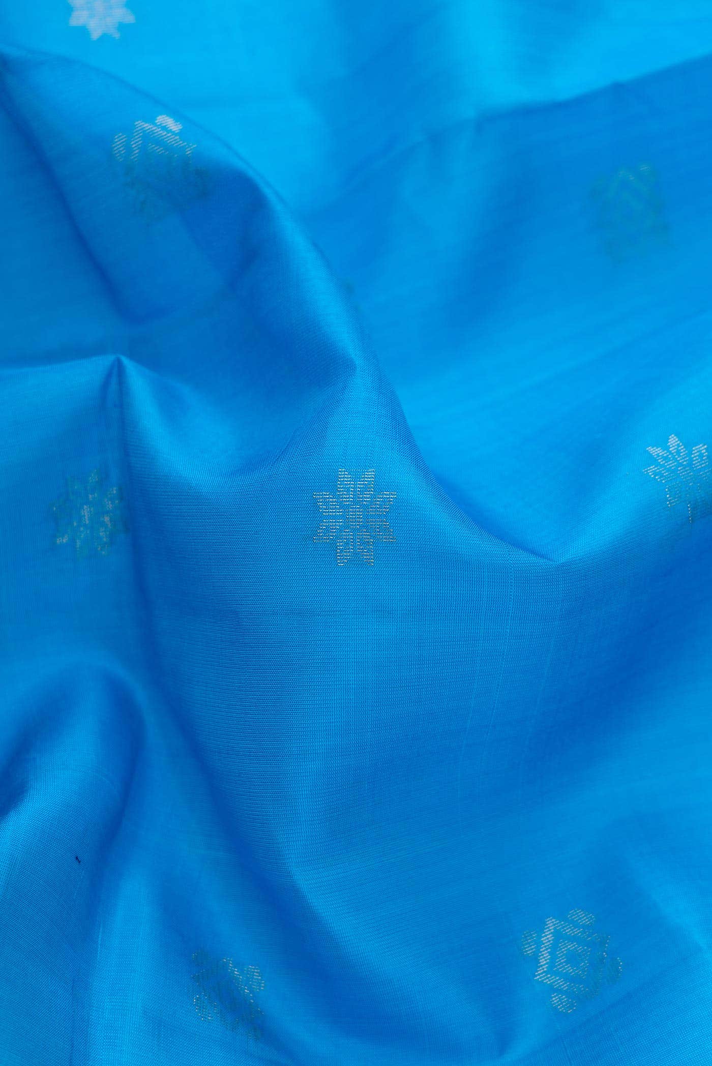 Sky Blue Dual Tone Soft Silk Saree