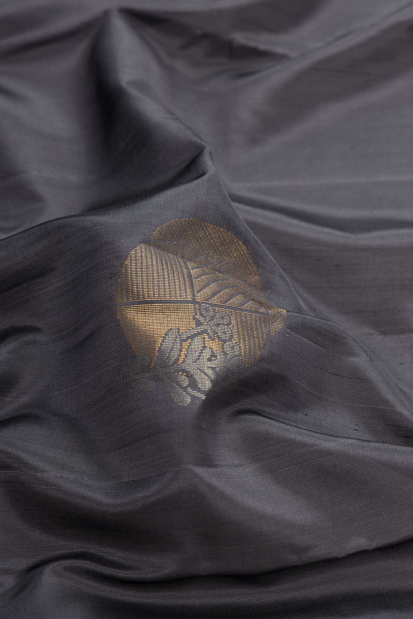 Black Dual Tone Soft Silk Saree