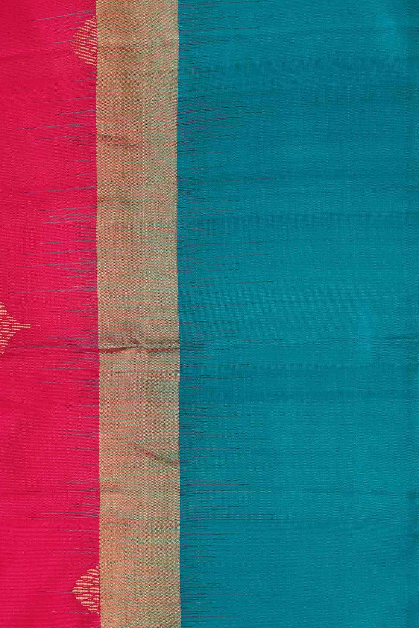 Dark Pink Dual Tone Soft Silk Saree