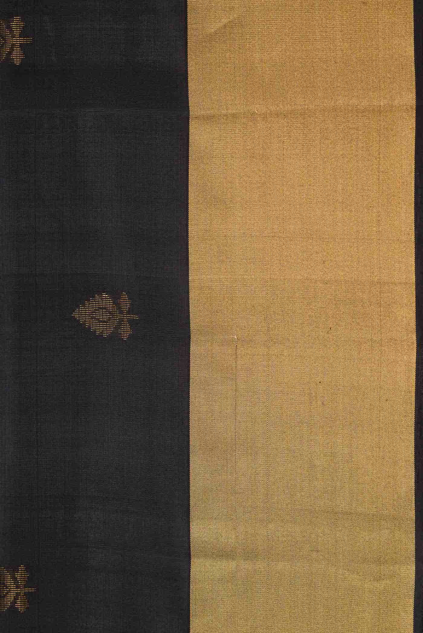 Black Dual Tone Soft Silk Saree