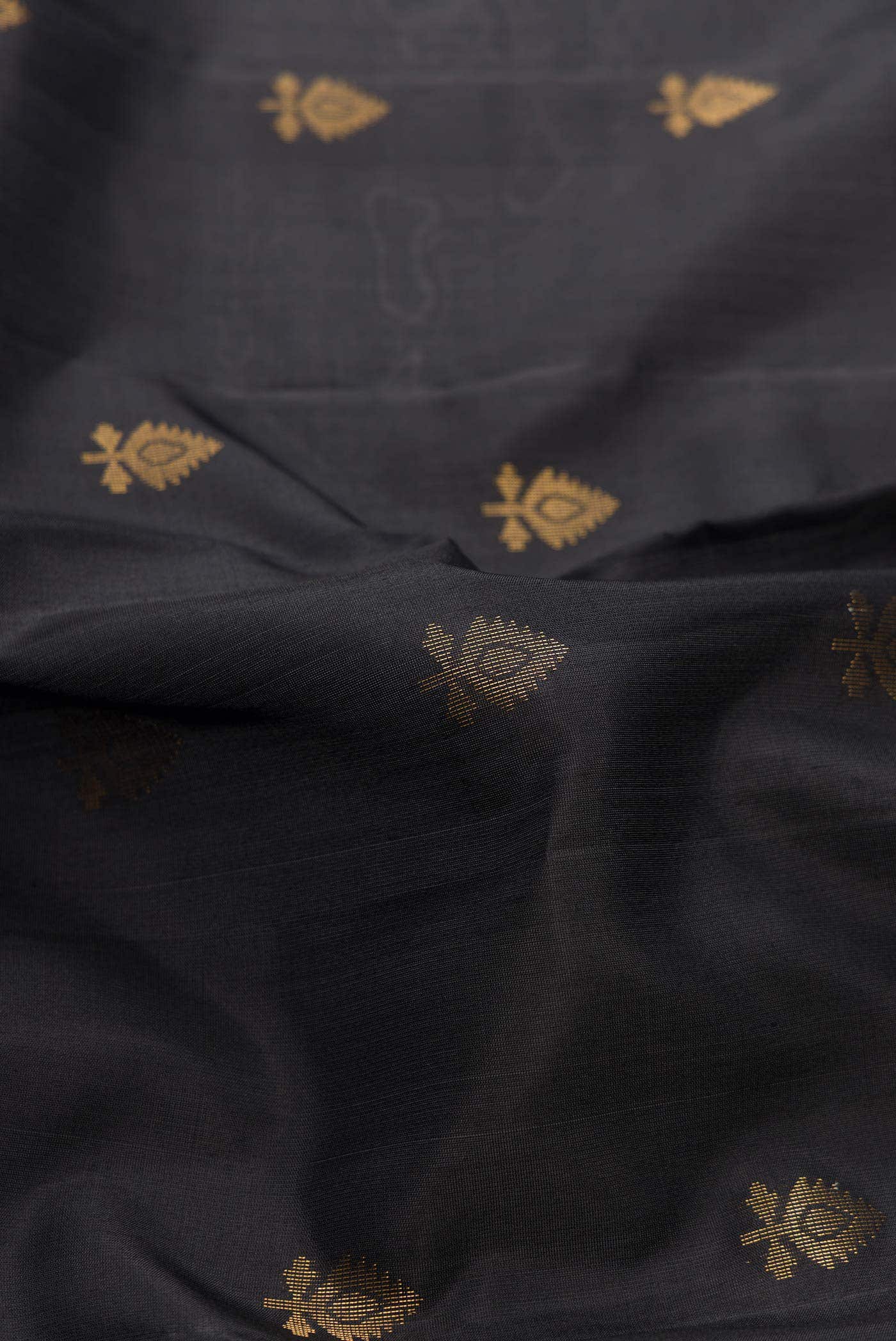 Black Dual Tone Soft Silk Saree