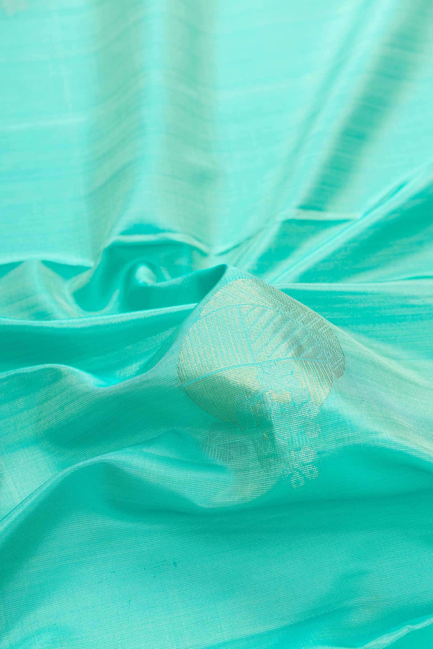 Sea Green Dual Tone Soft Silk Saree