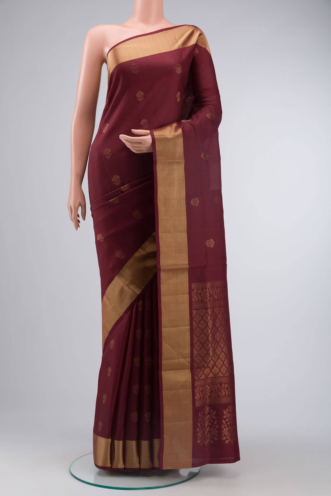 Brown Soft Silk Saree