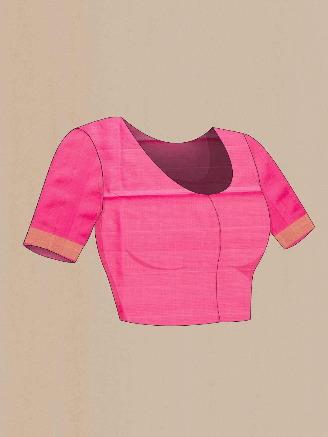 Pink Dual Tone Soft Silk Saree