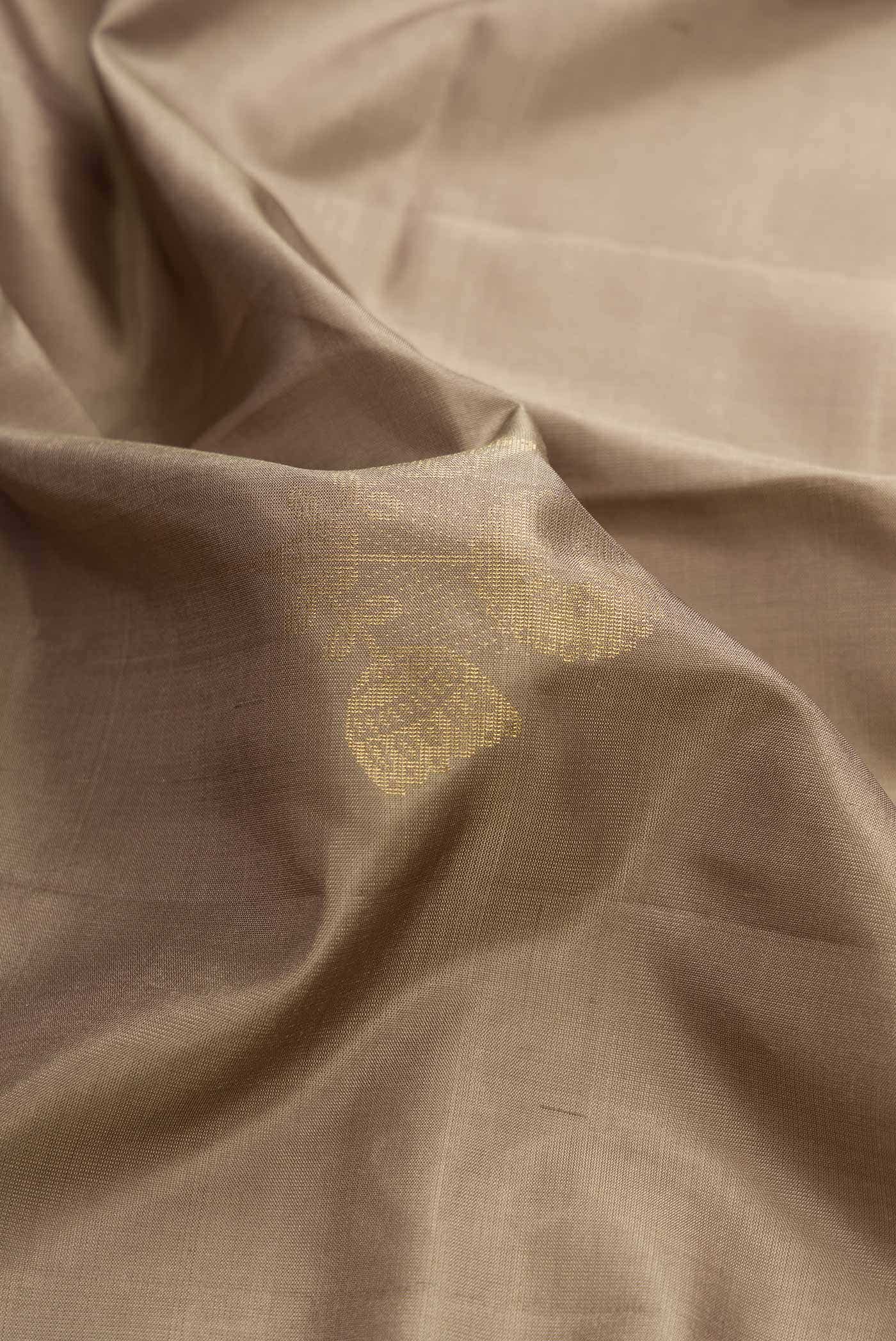 Grey Dual Tone Soft Silk Saree