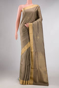 Grey Dual Tone Soft Silk Saree
