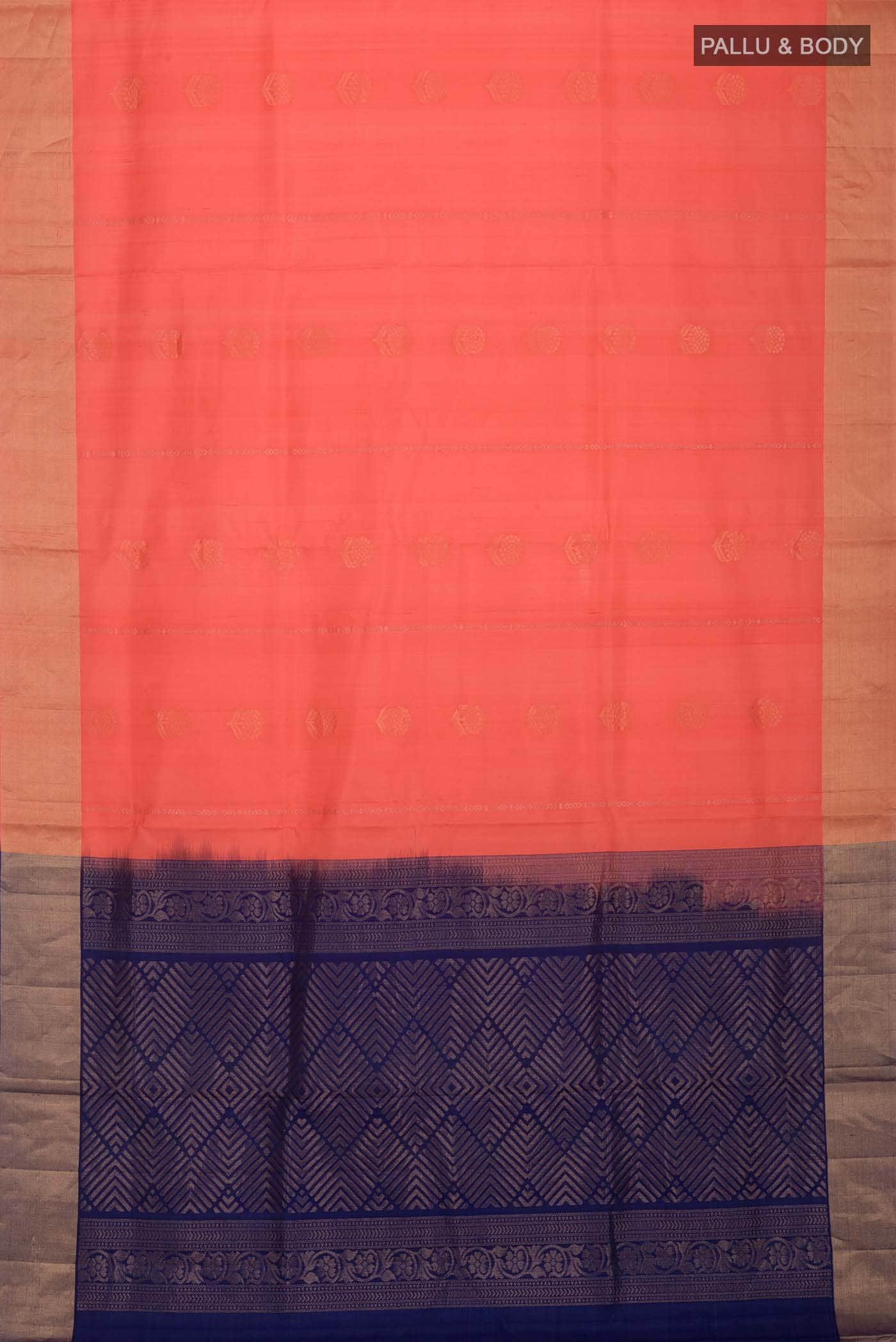 Peach Soft Silk Saree