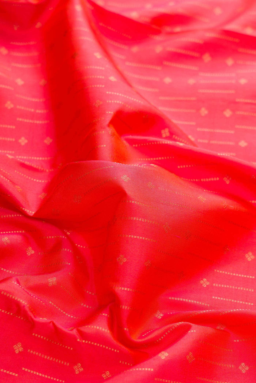 Brick Orange Dual Tone Kanchipuram Silk Saree