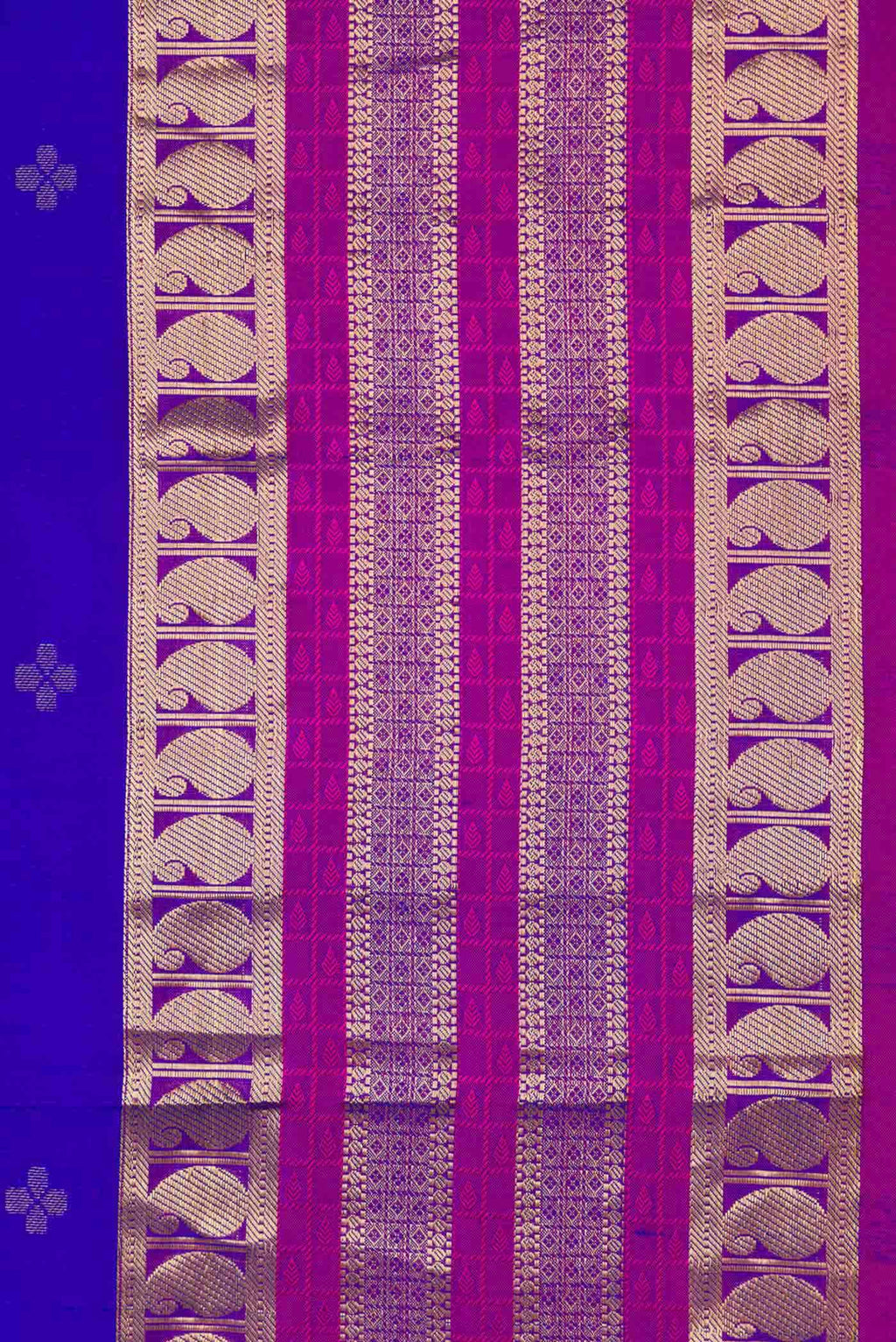 Royal Blue Dual Tone Kanchipuram Silk Saree