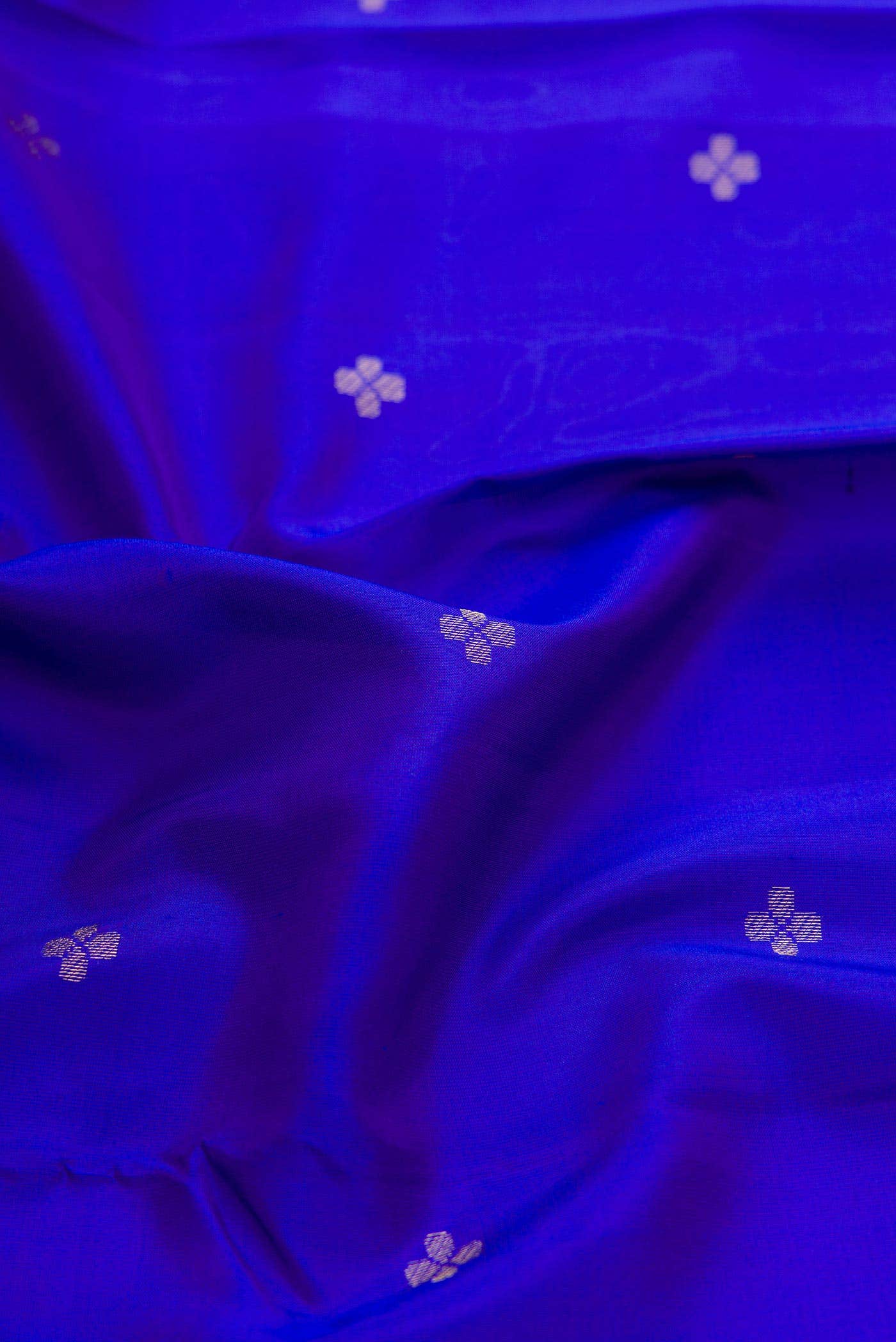 Royal Blue Dual Tone Kanchipuram Silk Saree