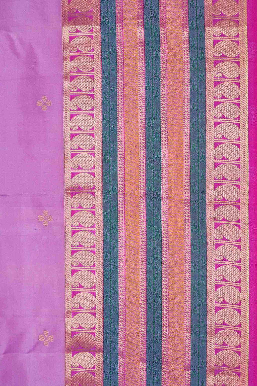 Lavender Dual Tone Kanchipuram Silk Saree