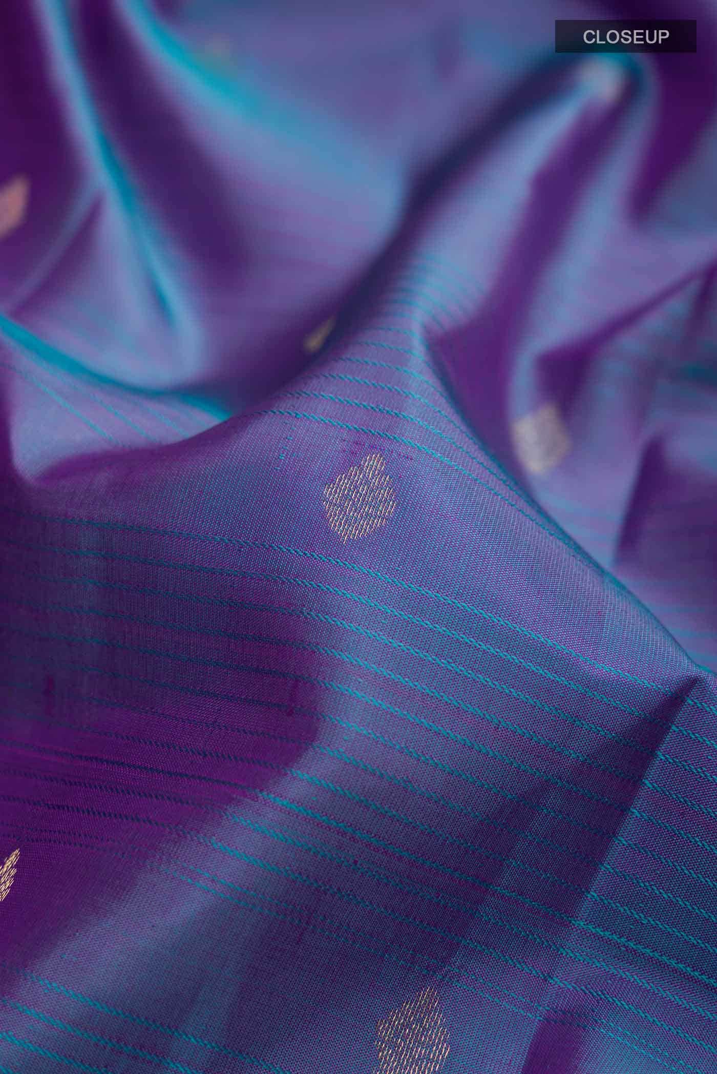Blue Kanchipuram Silk Saree
